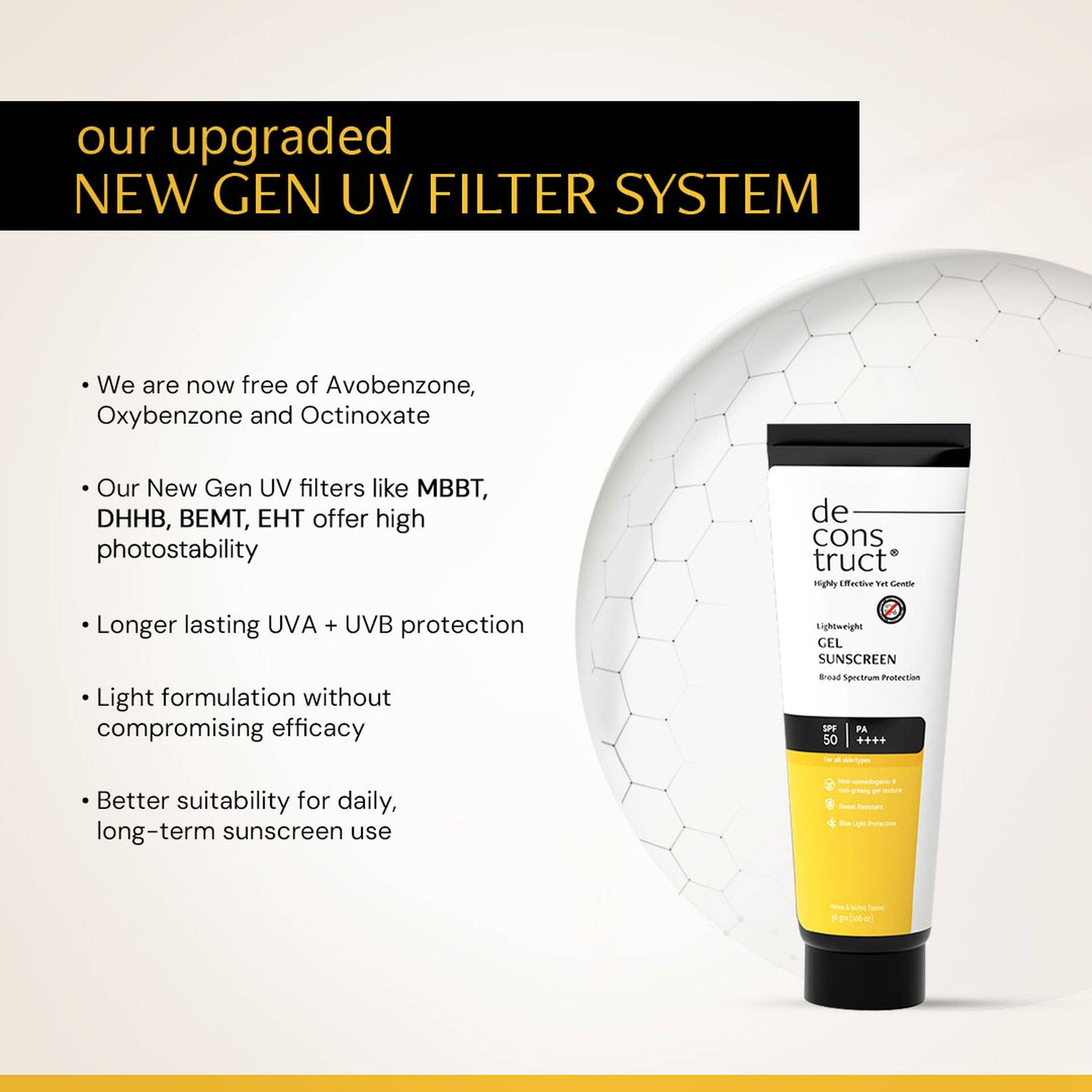 Deconstruct Gel Sunscreen SPF 50 PA ++++ 30g - Image 6